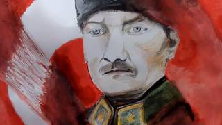 Ataturk Portresi Karakalem Calismasi Super