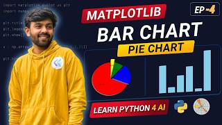 Pie Chart & Bar Chart in Matplotlib | Ep-4 Matplotlib | Python for AI DS | code io - Tamil