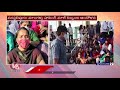 mangalya shopping mall workers protest for pending salaries hyderabad v6 news