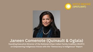 Native Bidaské with Janeen Comenote on the “Democracy is Indigenous” Report