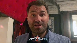 EDDIE HEARN "GGG IS TIRED OF WAITING AROUND FOR CANELO; YOU CANT MAKE A MAN FIGHT"