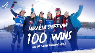 Mikaela Shiffrin 100 Wins - The ski family showing love! | FIS Alpine