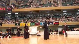 2010・H22【決勝】明治大学×國士舘大学【先鋒】寺田×武田【第56回関東学生剣道選手権大会】