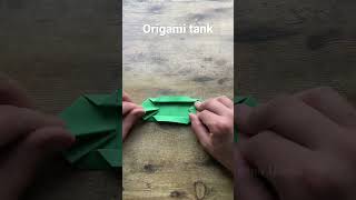 How to make origami military panzer tank step by step | Papercraft military tank tutorial