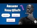 Modern Button Hover Animations - [1] -HTML & CSS Only.