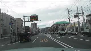 車載動画　鹿児島市加治屋交差点～高麗本通り～中洲通り～交通局前～マックスバリュ上荒田店　風景　２倍速