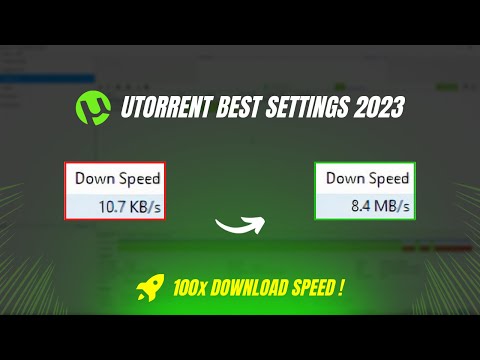 Cómo acelerar las descargas de uTorrent (2023) Aumente la velocidad de descarga de torrent #torrent