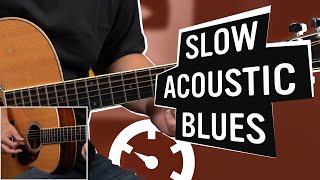 Slow & Easy Acoustic Blues Guitar Lesson for the First Time Finger Picker