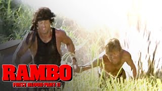 'Rambo vs. Rocket-Propelled Grenades' Scene | Rambo: First Blood Part II