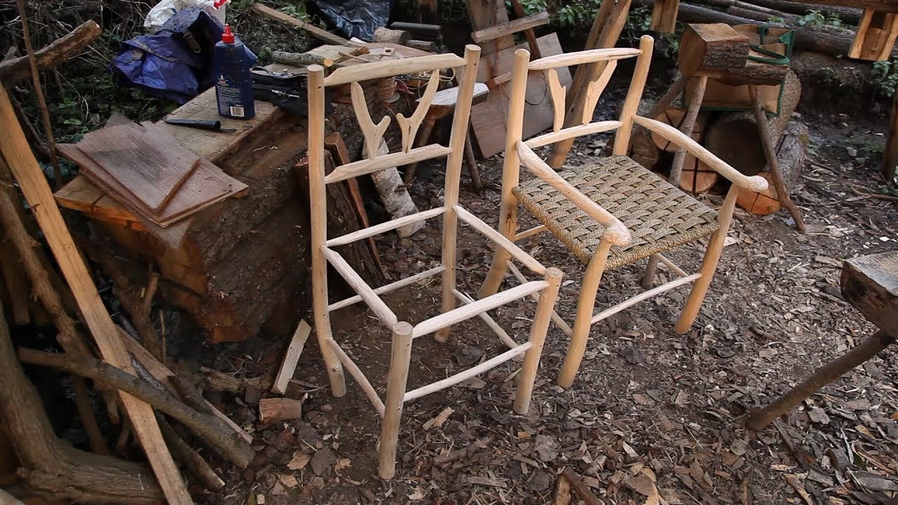 Making Tree Branches Rustic Furniture