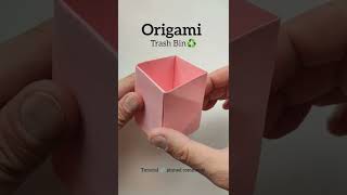 Origami Trash Bin prewiev