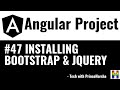47.Angular Project Tutorial - Installing Bootstrap & JQuery