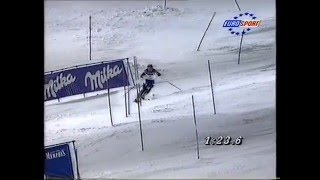 Alberto Tomba wins slalom (Schladming 1997)