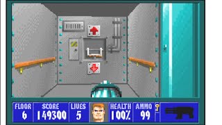 Wolfenstein 3D Ep.1 Floor 6 Gameplay| After 32 Years