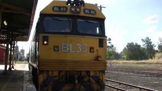 Grain train on Narrandera (Hay) branch with BL33 48123 8137. 24 December 2011.