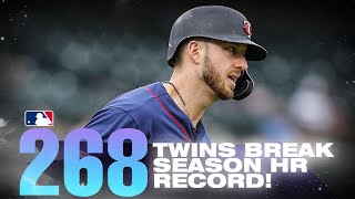 Twins set new HR record with 268th home run!