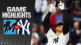 Marlins vs. Yankees Game Highlights (4/8/24) | MLB Highlights