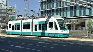 【路面電車動画】とさでん交通５９　ＬＲＶ　１００形