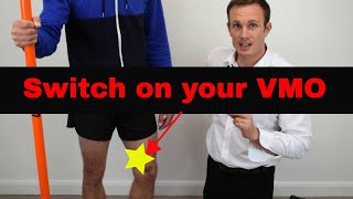 VMO Activation Exercise Instruction Video. Vastus Medialis Oblique Drill + KT tape vmo activation.