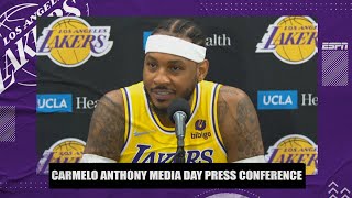 Carmelo Anthony talks teaming up with LeBron at his Media Day Interview: 'Timing is everything'