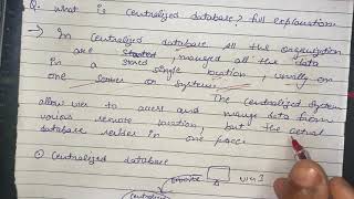 What Is Centralized Database ? | Full Explanation | DBMS