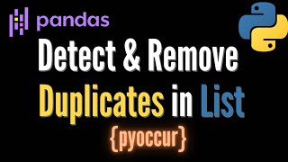 Detect & Remove Duplicates in List of Pandas Dataframes | Simple Python Tutorial