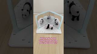 Angled mirrors can encourage curiosity in math with observing reflections!
