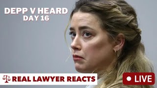 LIVE: Johnny Depp V Amber Heard - Day 16 Real Lawyers React