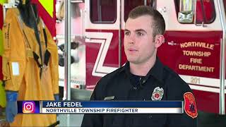 Man falls through newly-formed ice in Northville Township