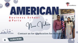 Study in AMERICAN BUSINESS SCHOOL || France || Ecole Mentor - Part 1/2