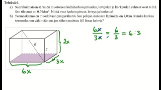 MAB3 Kertauskoe 6 (suorakulmainen särmiö ja ympyrälieriö)