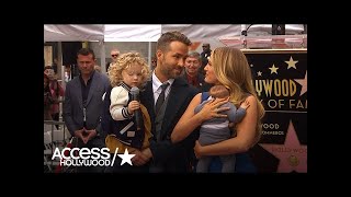 Ryan Reynolds' Daughter Steals The Show At His Walk Of Fame Ceremony | Access Hollywood