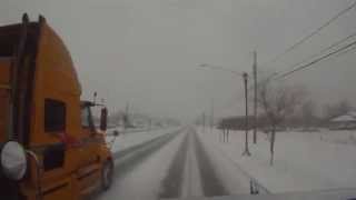 Winter Driving,Rt.332 Canandaigua/Farmington NY (real time)