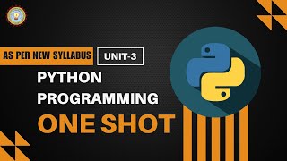 Python Aktu | Python Programming Aktu One Shot | Unit-3 | semester exam #aktu #python #aktuexam