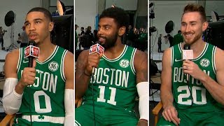 Kyrie Irving, Jayson Tatum, Gordon Hayward interview | Celtics Media Day | 24.09