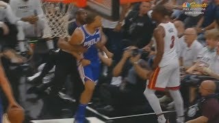Dwyane Wade Throws Justin Anderson Into the Crowd | Get Into Fight |o