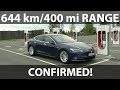 Tesla Model S LR Raven range test