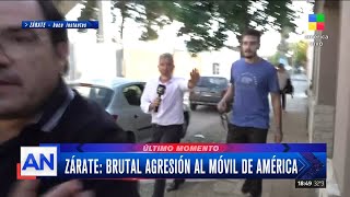 La familia de Máximo Thomsen atacó un móvil de América Noticias en Zárate
