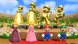 Mario Party 9 Step It Up - Daisy Vs Peach Vs Mario Vs Luigi (Everybody Wins)