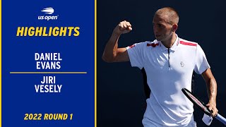 Jiri Vesely vs. Daniel Evans Highlights | 2022 US Open Round 1