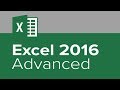 Excel 2016 Advanced Tutorial