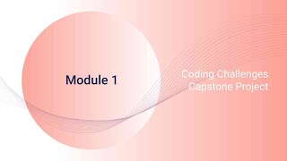 Module 1: Coding Challenges Capstone Project