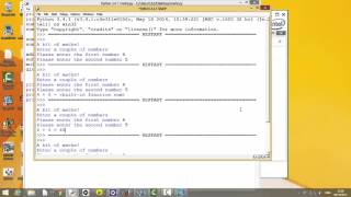 Python and basic maths