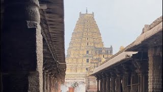 Inside the Hampi virupaksha temple