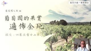 🍇葡萄園之歌-06︱葡萄園的果實遍佈全地