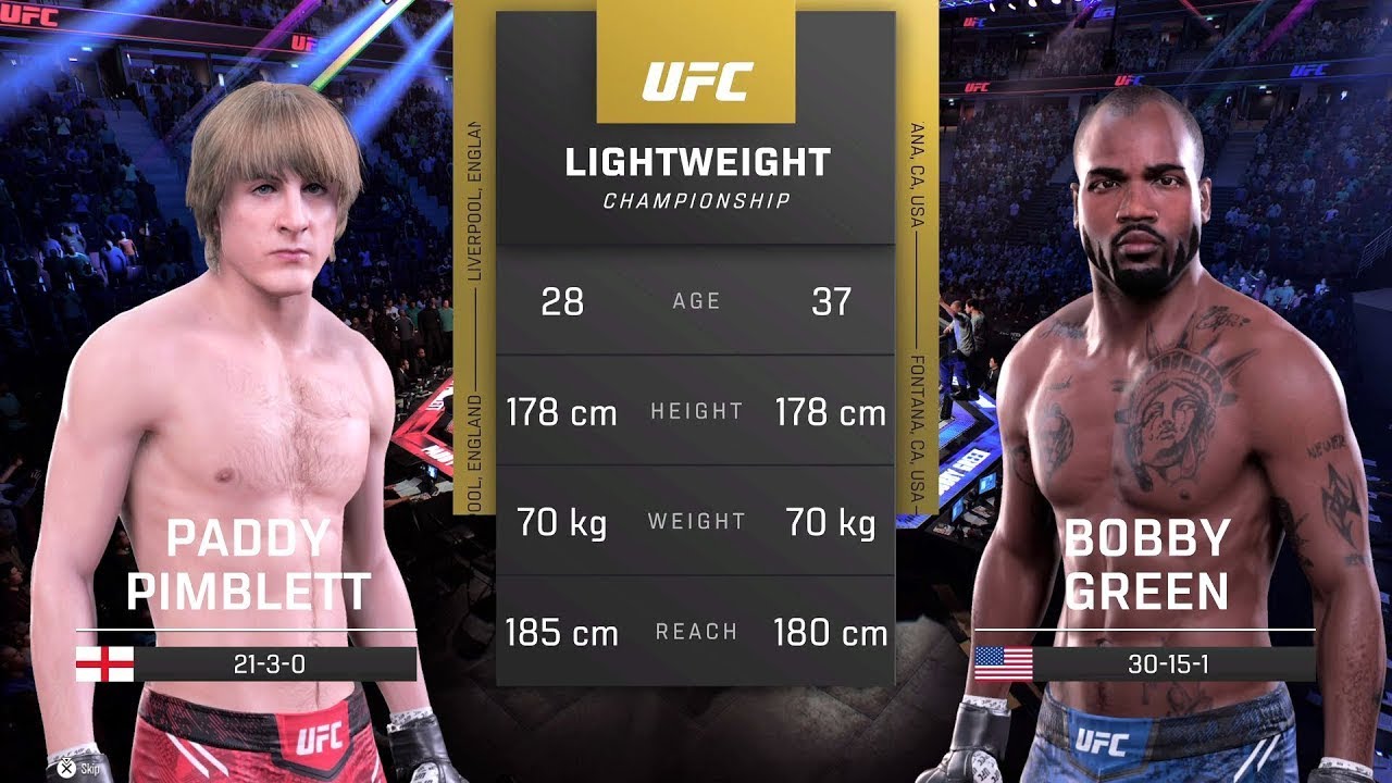 Paddy Pimblett Vs Bobby Green | FULL FIGHT | UFC 304 - YouTube