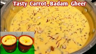 ½ ltr பால் இருந்தால் போதும்/கேரட், பாதாம் கீர்/Carrot,badam kheer