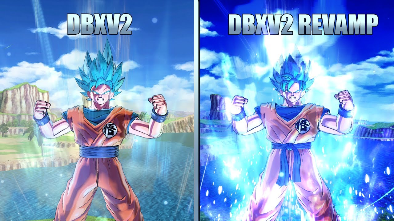 All Transformations, Attacks & Auras - DBXV2 Vs DBXV2 Revamp - YouTube