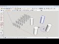 Sketchup Copy Array and Rotate Multiple Object