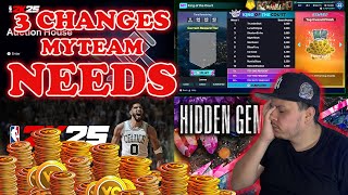 3 THINGS MYTEAM NEEDS RIGHT NOW TO MAKE THE GAME BETTER | NBA 2K25 MYTEAM